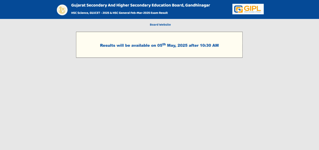 GSEB HSC Result
